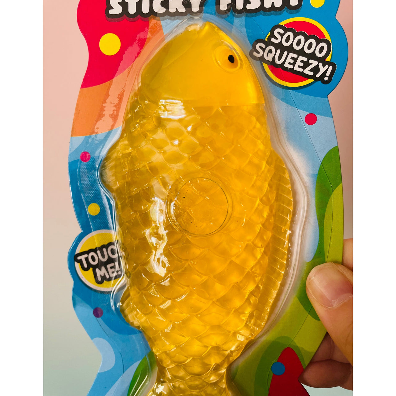🧡🐟 Sticky Icky Fishy | Orange Stretchy Sensory Fidget Toy ✨