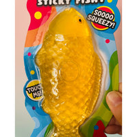 🧡🐟 Sticky Icky Fishy | Orange Stretchy Sensory Fidget Toy ✨