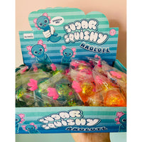 💙✨ Glitter Axolotl Sugar Maltose Squishy | Blue Sparkly Sensory Fidget Toy 🩵