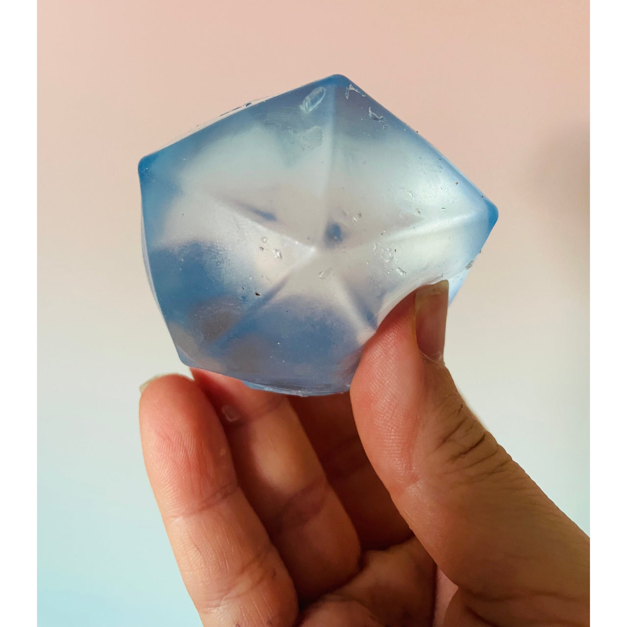💙💎 Diamond Shape Squishy | Blue Crystal Sensory Stress Relief Fidget Toy ✨