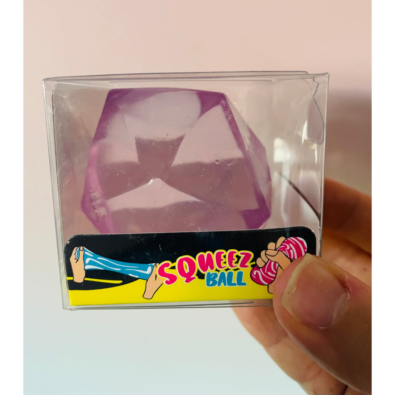 💜💎 Diamond Shape Squishy | Purple Crystal Sensory Stress Relief Fidget Toy ✨