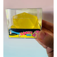 💛💎 Diamond Shape Squishy | Yellow Crystal Sensory Stress Relief Fidget Toy ✨