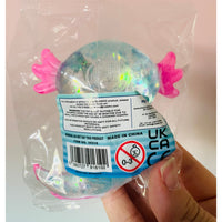 💙✨ Glitter Axolotl Sugar Maltose Squishy | Blue Sparkly Sensory Fidget Toy 🩵