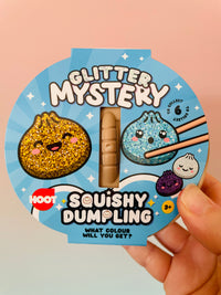 🥟✨ Glitter Dumpling Squishy in Basket | Viral Sensory Squeeze Toy 💖