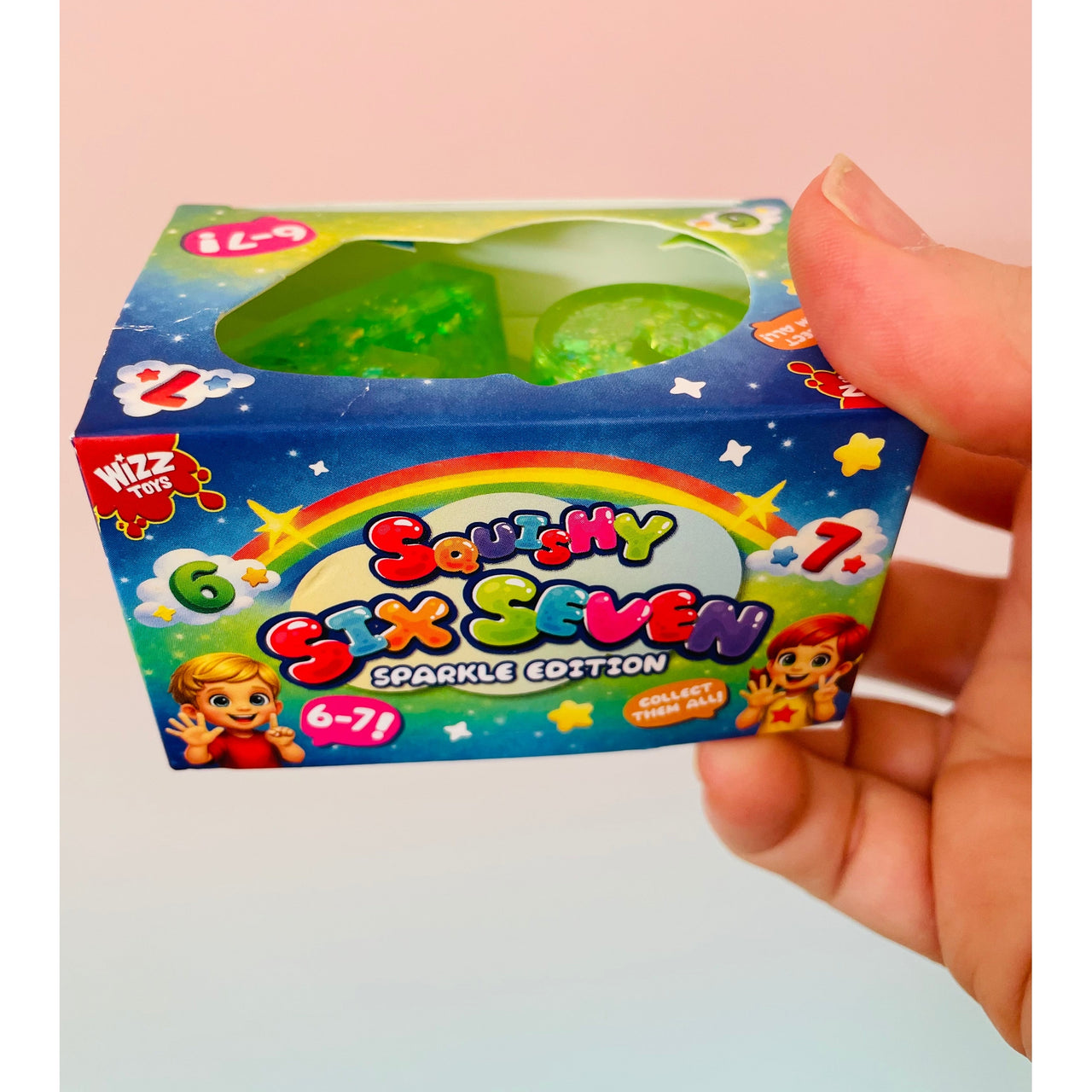 💚✨ Sugar Sparkle '67' Squishy | Green Glitter Sugar Maltose Sensory Fidget Toy 🌟
