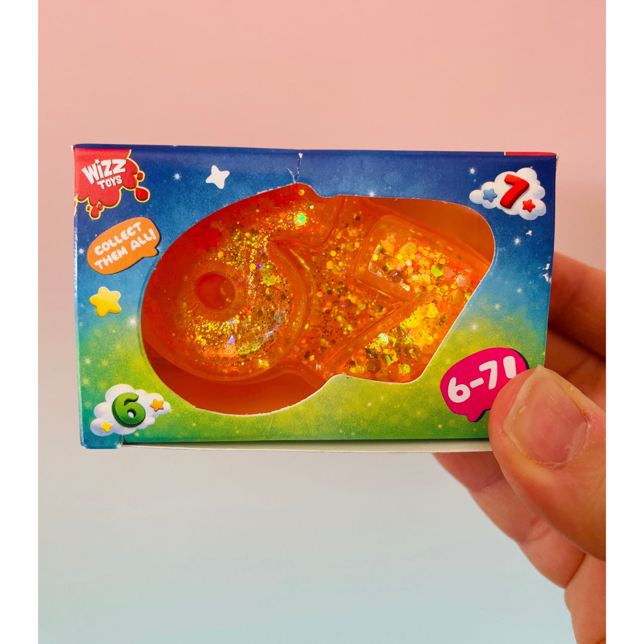 🧡✨ Sugar Sparkle '67' Squishy | Orange Glitter Sugar Maltose Sensory Fidget Toy 🌟