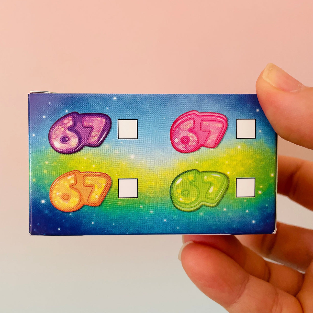 🩷✨ Sugar Sparkle '67' Squishy | Pink Glitter Sugar Maltose Sensory Fidget Toy 🌟