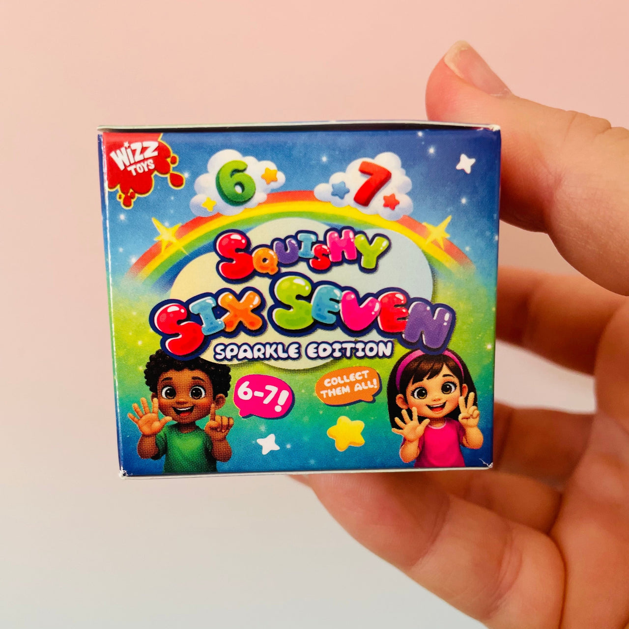 🩷✨ Sugar Sparkle '67' Squishy | Pink Glitter Sugar Maltose Sensory Fidget Toy 🌟