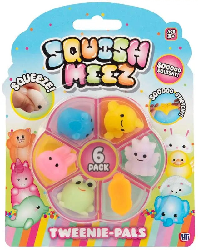 💖✨ Tweenie Pals Mini Squishy Friends – 6 Pack Assorted