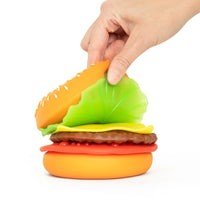 🍔🧀 Jumbo Peel & Stack Burger | The Big Squij Slow Rising Sensory Stress Relief Fidget Toy ✨