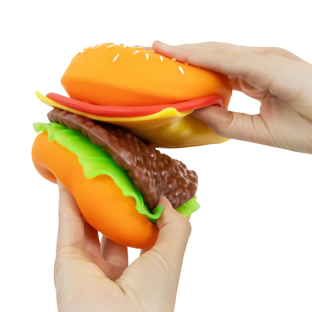 🍔🧀 Jumbo Peel & Stack Burger | The Big Squij Slow Rising Sensory Stress Relief Fidget Toy ✨