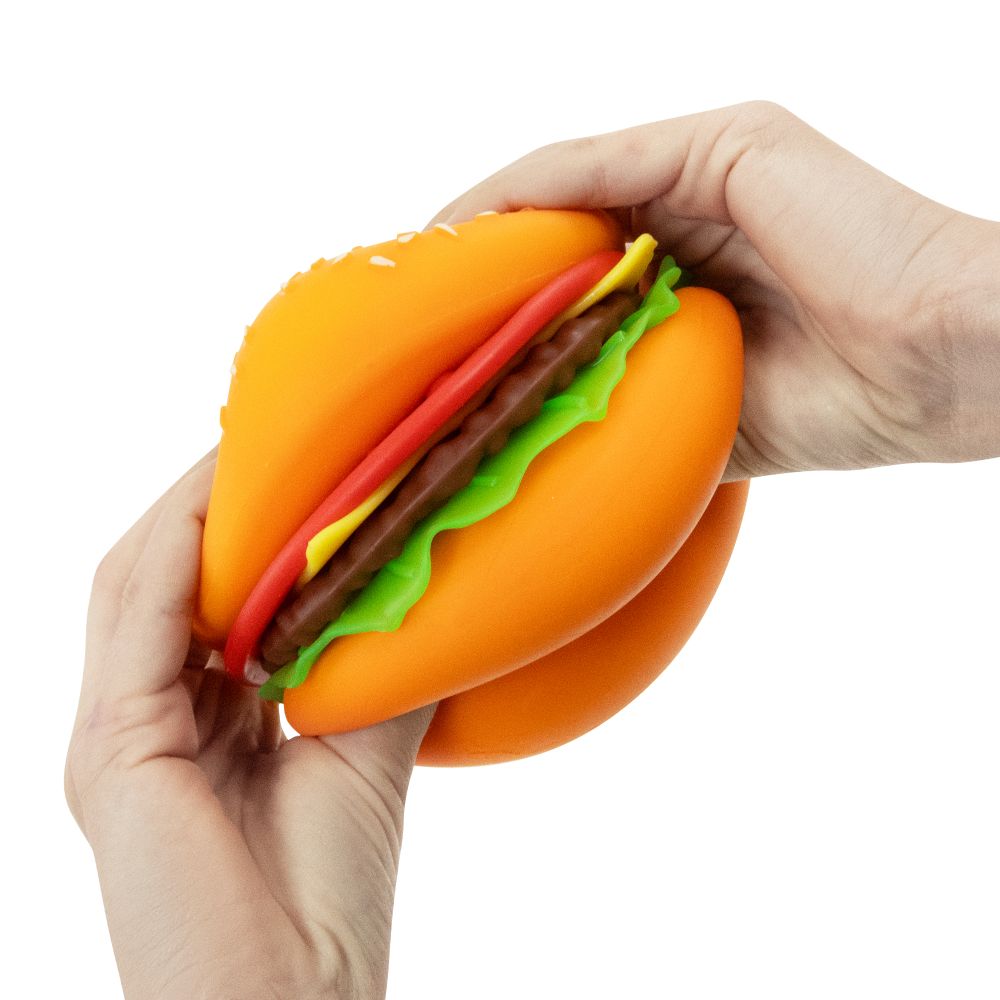 🍔🧀 Jumbo Peel & Stack Burger | The Big Squij Slow Rising Sensory Stress Relief Fidget Toy ✨