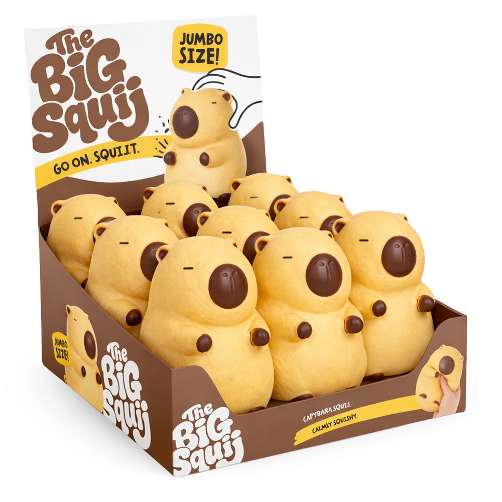 🤎🦫 Jumbo Squishy Capybara | The Big Squij Slow Rising Sensory Stress Relief Fidget Toy ✨