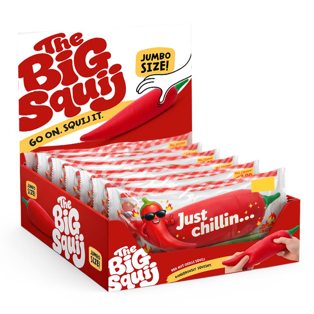 🌶️🔥 Jumbo Squishy Chili | The Big Squij Slow Rising Sensory Stress Relief Fidget Toy ✨