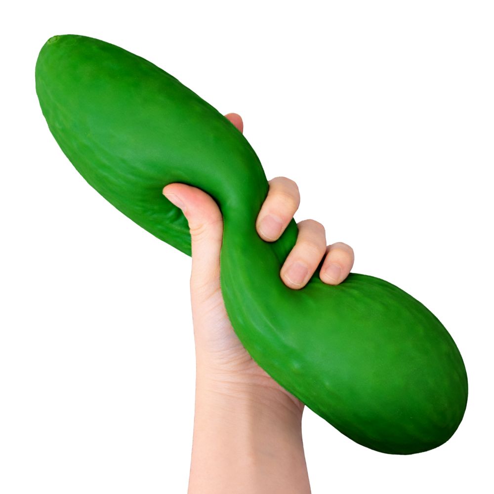 🥒💚 Jumbo Squishy Cucumber | The Big Squij Slow Rising Sensory Stress Relief Fidget Toy ✨