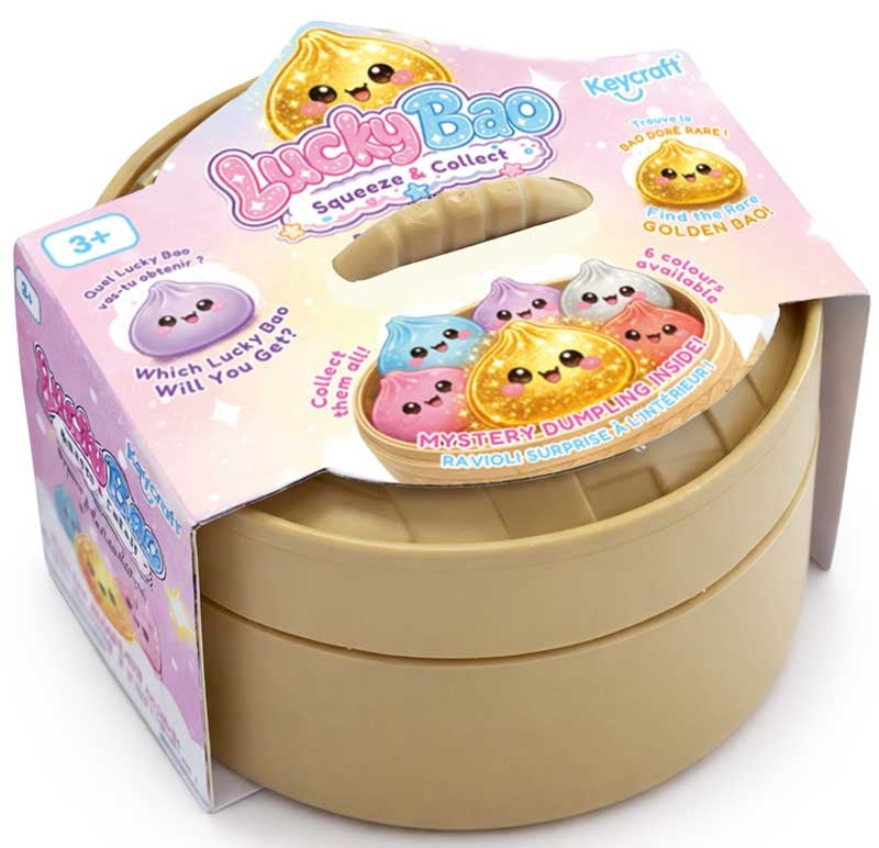 🥟✨ Lucky Bao Mini Mystery Squishy Dumpling | Collectible Kawaii Sensory Stress Relief Fidget Toy 🌈
