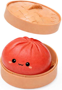 🥟✨ Lucky Bao Mini Mystery Squishy Dumpling | Collectible Kawaii Sensory Stress Relief Fidget Toy 🌈