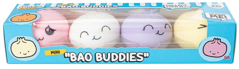 🥟🩷 Pink Mini Bao Buddies 4 Pack Squishy Sensory Toy Set ✨