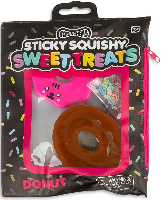 🍩✨ Scrunchems Sticky Squishy Donut | Build & Squish Sensory Toy