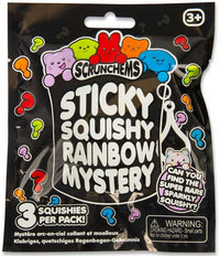 🌈🐱 Scrunchems Sticky Squishy Rainbow Mystery | 3-Pack Taba Squishies