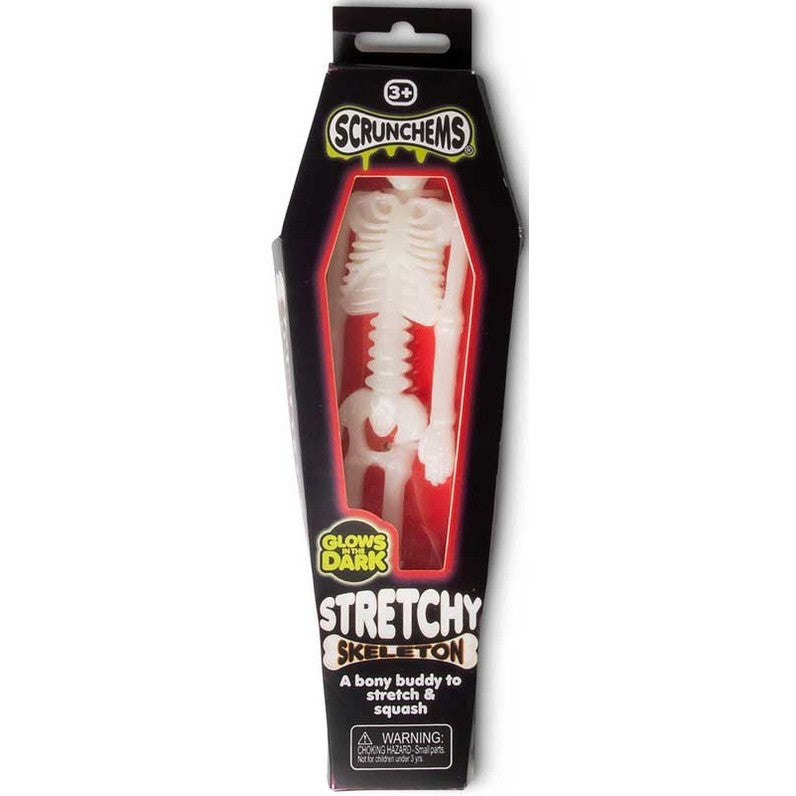 🤍💀 Scrunchems Stretchy Squishy Skeleton White | Stretchy Sensory Stress Relief Fidget Toy ✨