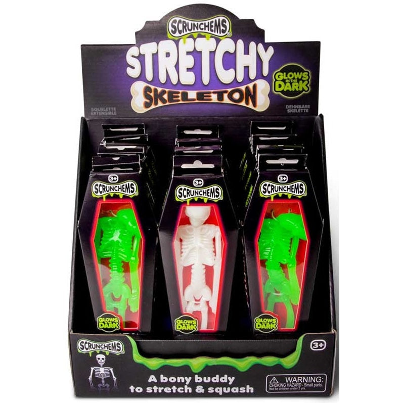 🤍💀 Scrunchems Stretchy Squishy Skeleton White | Stretchy Sensory Stress Relief Fidget Toy ✨