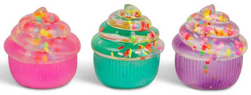 Scrunchems Sugar Cupcake sugar-filled sensory squishy fidget toy