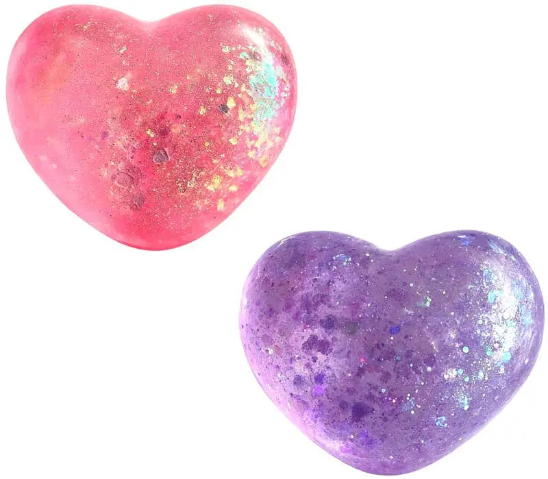💖✨ Sparkly Squishy Heart | Glittery Sensory Fidget Toy