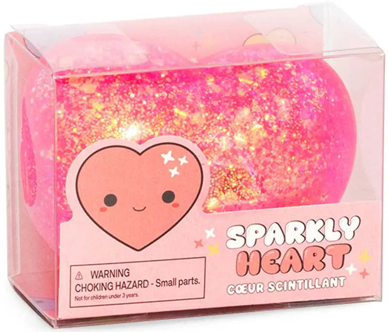 💖✨ Sparkly Squishy Heart | Glittery Sensory Fidget Toy