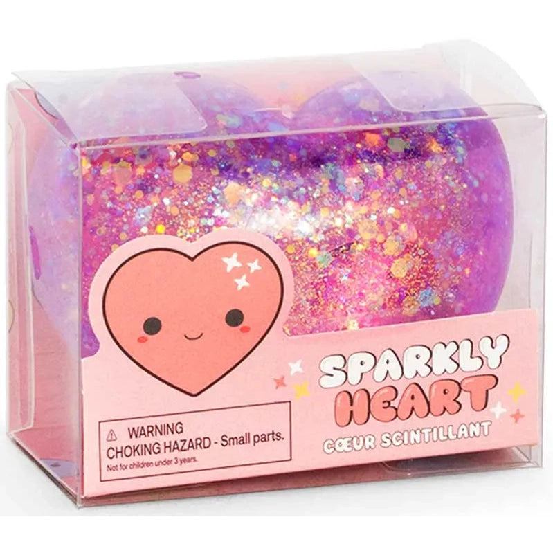 💖✨ Sparkly Squishy Heart | Glittery Sensory Fidget Toy