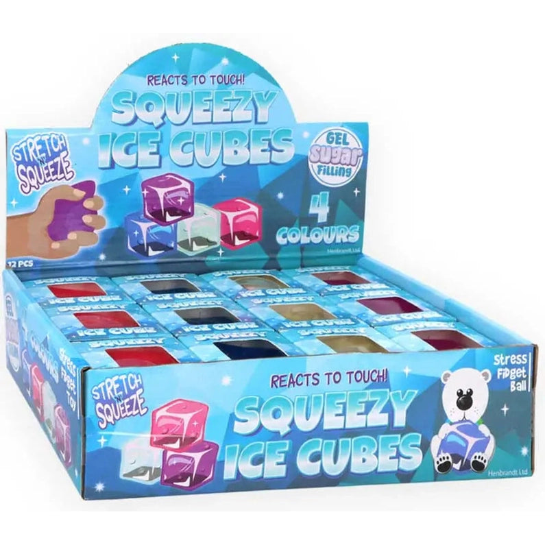🧊✨ Sugar-Filled Ice Cube Squishy | Neon Maltose Sensory Stress Relief Fidget Toy 🌈