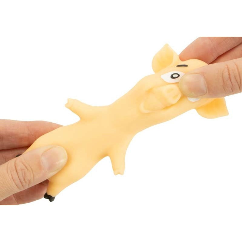 🤎🐷 Stretch 'N Smash Mini Pig | Beige Stretchy Sensory Stress Relief Fidget Toy ✨