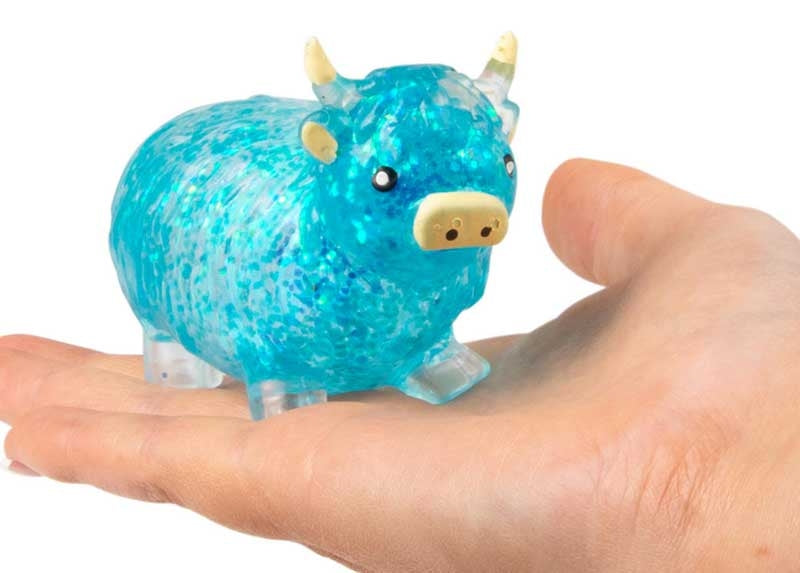 🐮✨ Sugar Highland Cow Squishy | Sugar-Filled Sensory Toy