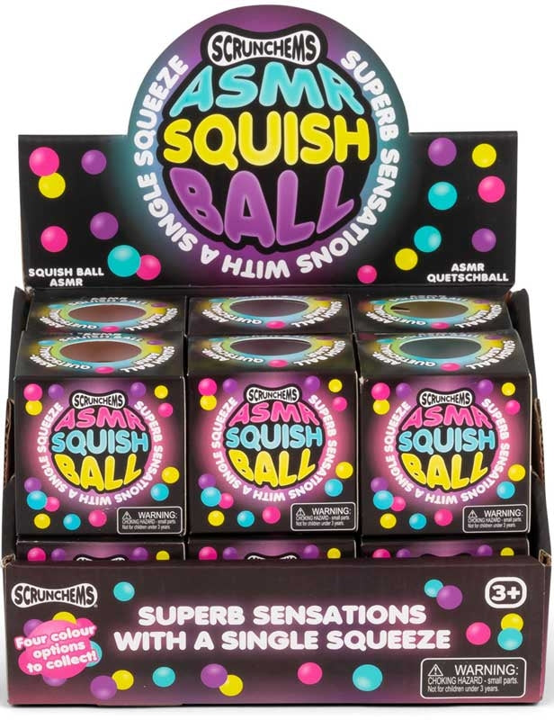 🩷🔊 Scrunchems ASMR Squish Ball | Crunchy Sensory Stress Relief Fidget Toy ✨