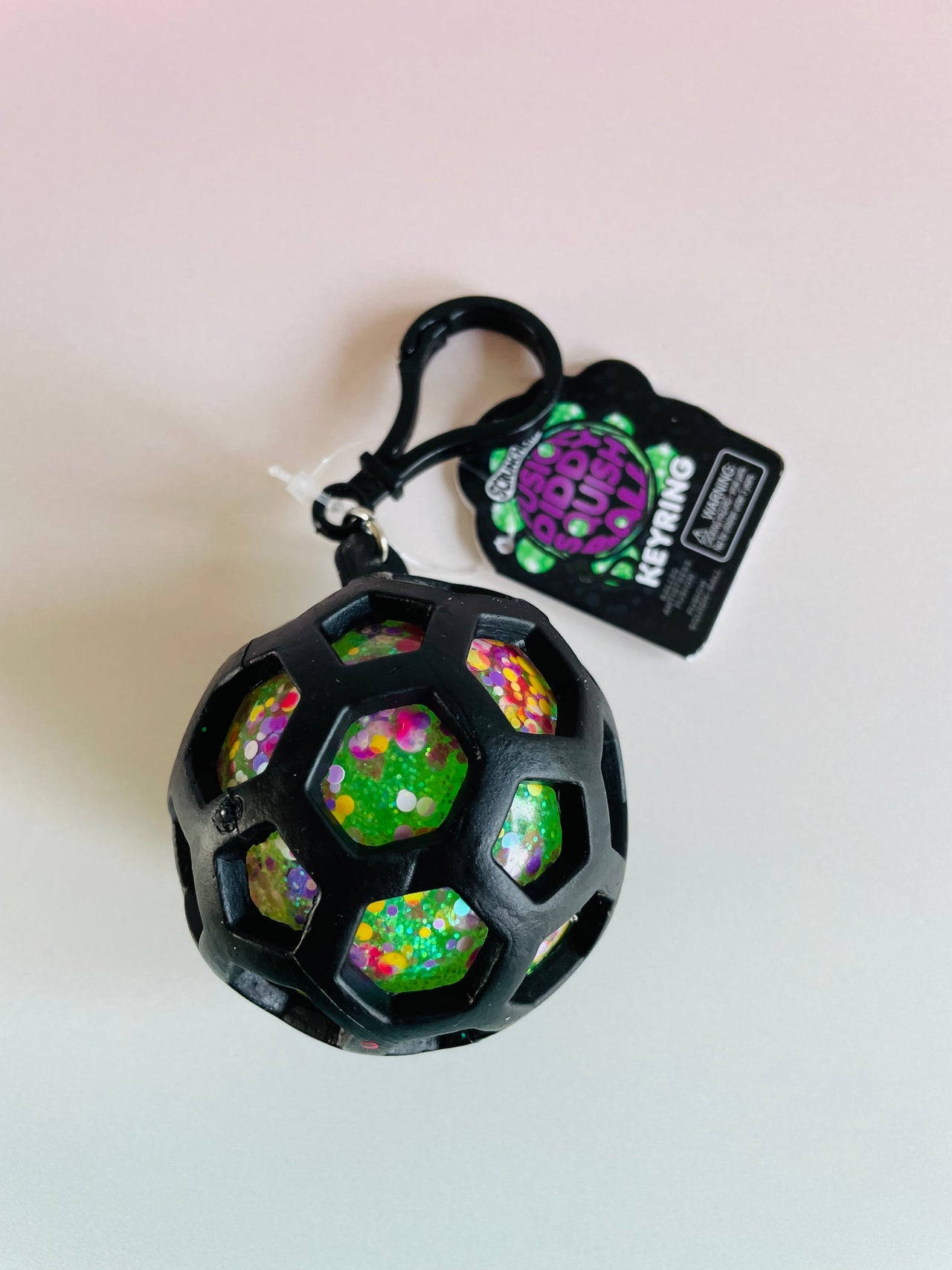 💚✨ Scrunchems Fusion Squish Ball Keychain – Green