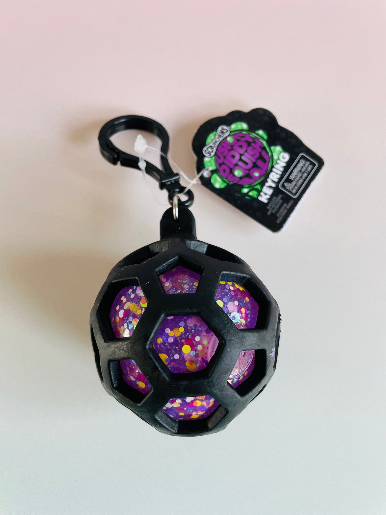 💜✨ Scrunchems Fusion Squish Ball Keychain – Purple