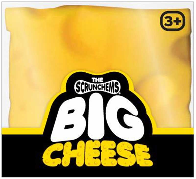 🧀💛 Scrunchems Jumbo Squishy Cheese | Extra Large Super Soft Sensory Stress Relief Fidget Toy ✨