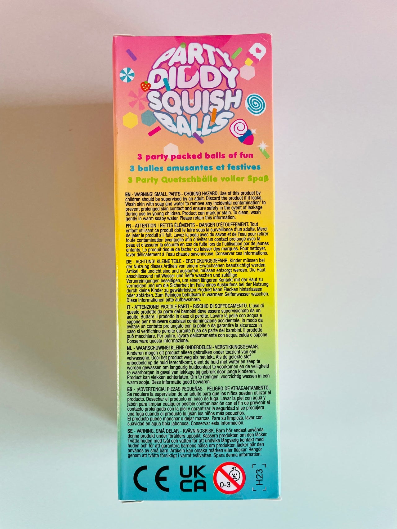 🎉✨ Scrunchems Party Diddy Squish Balls – 3 Pack