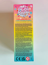 🎉✨ Scrunchems Party Diddy Squish Balls – 3 Pack