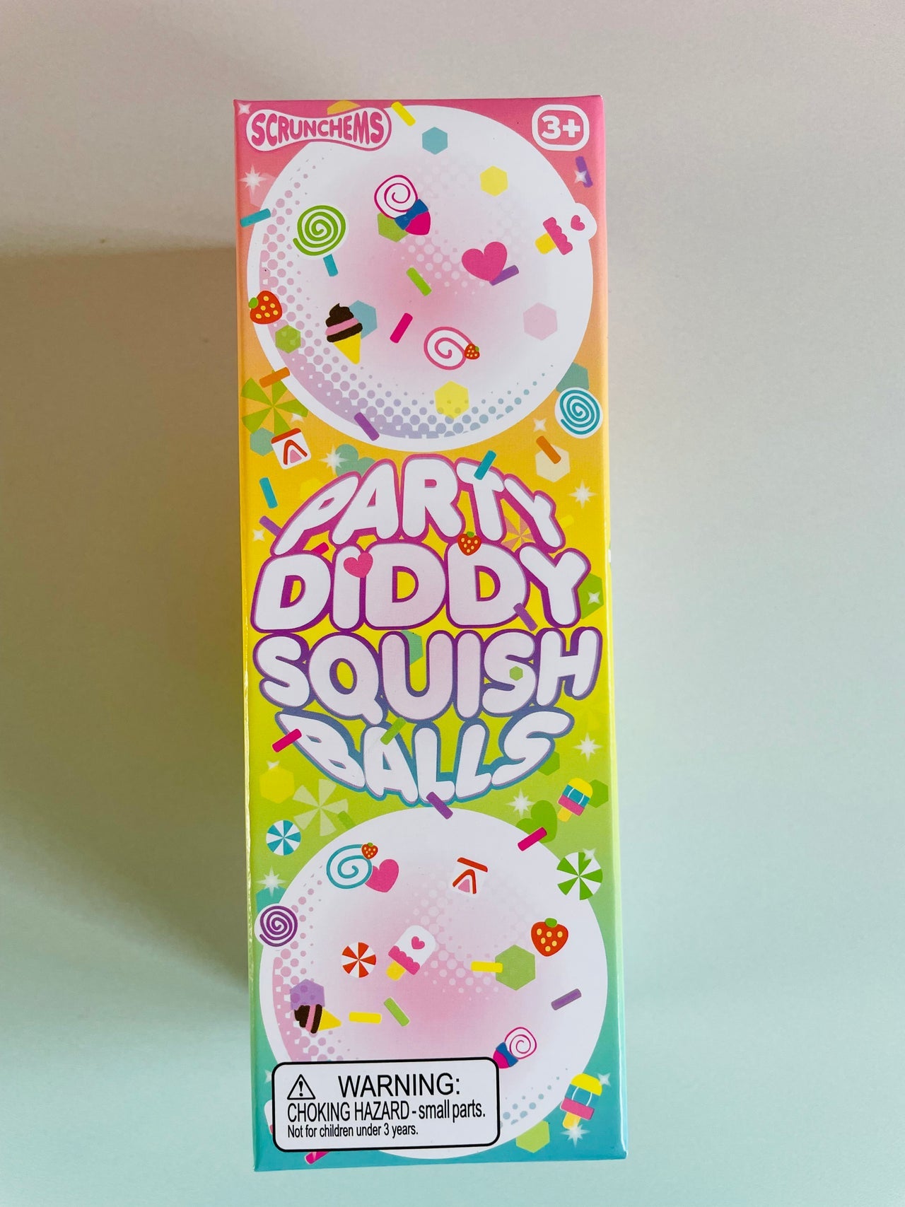 🎉✨ Scrunchems Party Diddy Squish Balls – 3 Pack