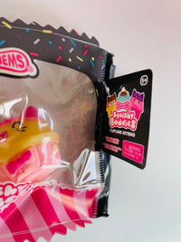 🍓🐱 Scrunchems Squishy Buddies Cupcake Keyring (Assorted)