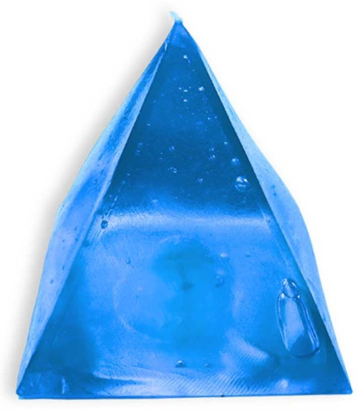 💙🔺 Scrunchems Sugar Pyramid | Blue Sugar-Filled Sensory Stress Relief Fidget Toy ✨