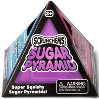 💜🔺 Scrunchems Sugar Pyramid | Purple Sugar-Filled Sensory Stress Relief Fidget Toy ✨