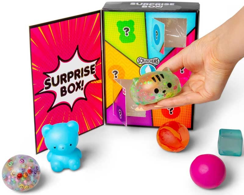 🎁✨ Scrunchems Surprise Box – 6 Hidden Sensory Toys