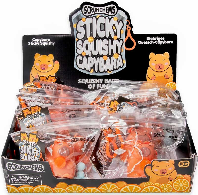 🐹💛 Scrunchems Taba Sticky Squishy Capybara Sensory Toy