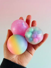 🦄💖 Scrunchems Unicorn Diddy Squish Balls – 3 Pack