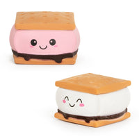 🍫🤎 Squeeze S’mores Squishy | Kawaii Food Sensory Toy