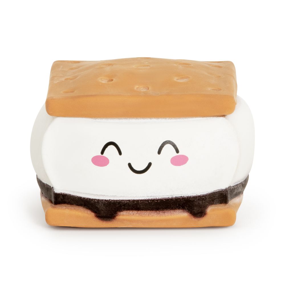 🍫🤎 Squeeze S’mores Squishy | Kawaii Food Sensory Toy