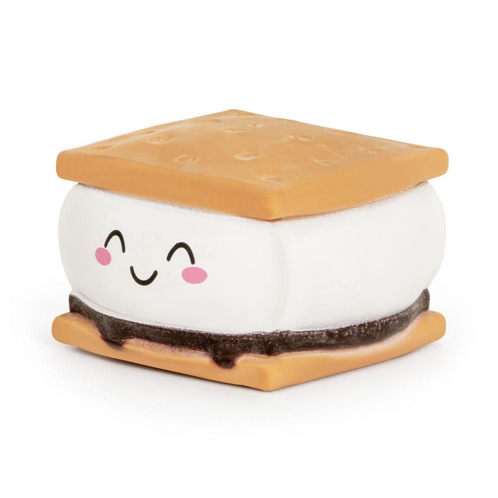 🍫🤎 Squeeze S’mores Squishy | Kawaii Food Sensory Toy