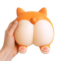 🍑🐶 The Big Squij Corgi Butt | Jumbo Slow-Rise Sensory Stress Relief Squishy ✨